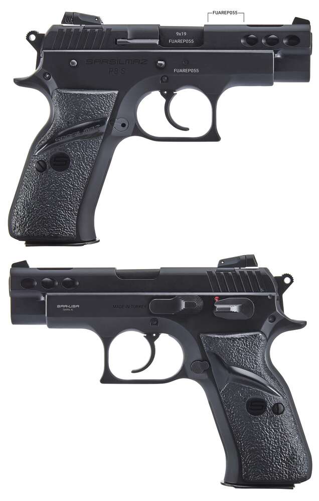 Handguns SAR Firearms 3.80" 9mm SAR USA P8SBL        P8S CMPT BLK         9MM 17RD • Model: 3.80"